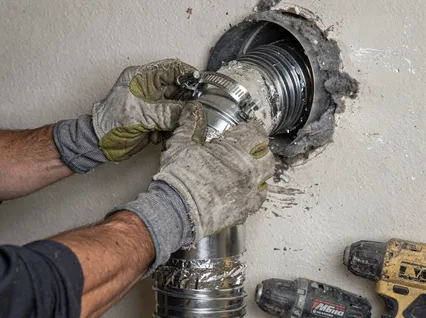 Dryer Vent Hose Installation in Beaumont