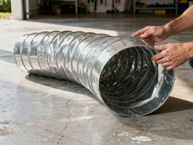 Beaumont Dryer Vent Cleaning specialist using advanced equipment for thorough duct cleaning in Beaumont