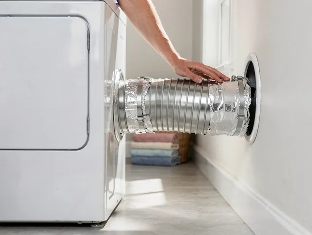 Professional dryer vent hose installation by Beaumont Dryer Vent Cleaning in Beaumont