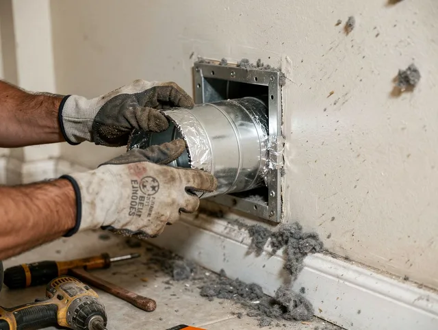 Professional dryer vent repair and installation by Beaumont Dryer Vent Cleaning in Beaumont
